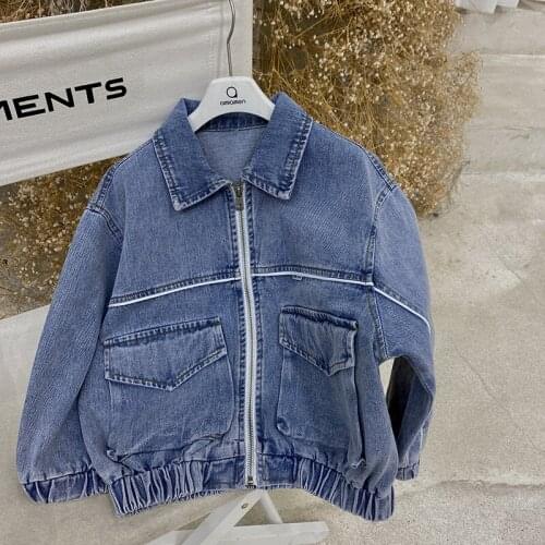 Jean Spring Autumn Coat Outerwear Top Children Clothes Kids Costume Teenage Formal Home Outdoor Boy Clothing High Quality