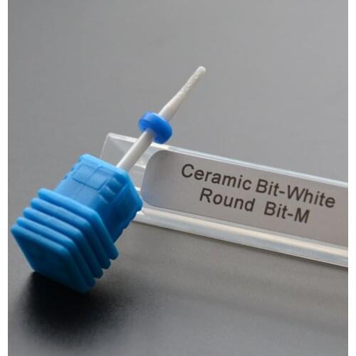 MAOHANG Round Ceramic Nail Drill Bit Cutter Electric Manicure Machine Accessories Extension And Cuticle Care