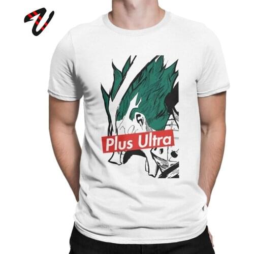 Go Beyond Plus Ultra T Shirt Men All Might My Hero Academia Anime Tshirt Top Short Sleeve T-Shirt Birthday Gift 100% Cotton Tees