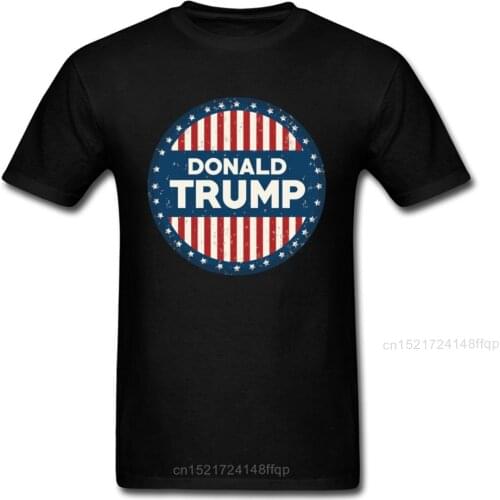 American Flag T Shirt Donald Trump Tshirt Men T-shirt Cotton Tee Black Tops Hip Hop Clothes Vintage Striped Shirts