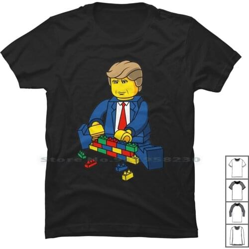 Build A Wall Trump 2016 T Shirt 100% Cotton Donald Trump Golf Course Speech Course Trump Build Wall Ines Gate Rum