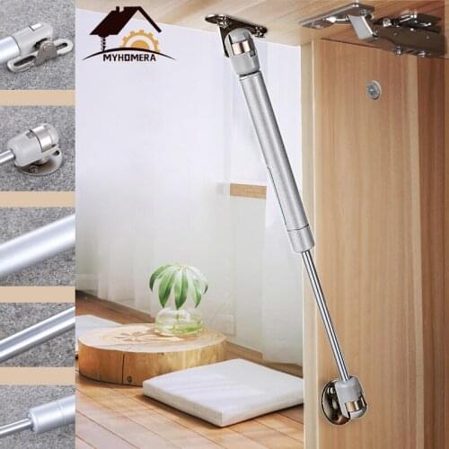 Myhomera 100N 10KG Hydraulic Furniture Door Lift Support Cabinet Hinges Gas Heavy Load Kitchen Cupboard Tatami Soft Open/Close