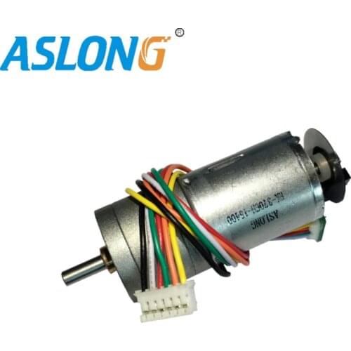 JGA25-371G Photoelectric Encoder DC Gear motor 370 encoder motor with metal gear box 8-1000rpm samll motor manufacturer