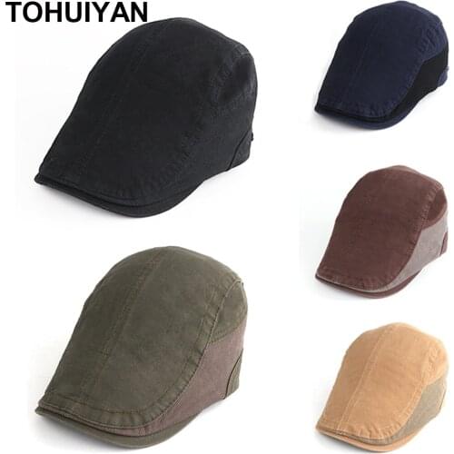 2020 High Quality Newsboy Cap Men Fashion Gatsby Hat Driver Duckbill Visor Flat Caps Women Adult Casual Cotton Ivy Hats Gorras