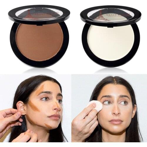 Face Highlighter Foundation Base Contour Powder Palette Bronzers Brightener Beauty Make Up Facial Concealer Makeup T0768