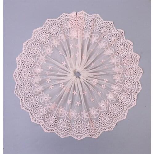 20Yards Luxury White Green Lace Fabric Embroidered Trims Clothing Accessories For Doll Material