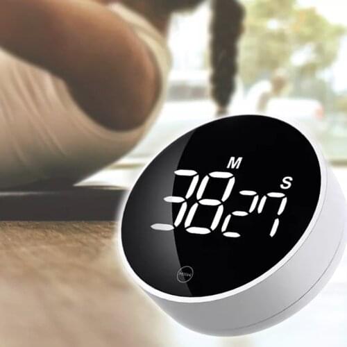 Kitchen Timer Electronic Timer LED Digital Sport Stopwatch Digital Chronometer Clock for Kitchen Shower Study Yoga with Magnetic