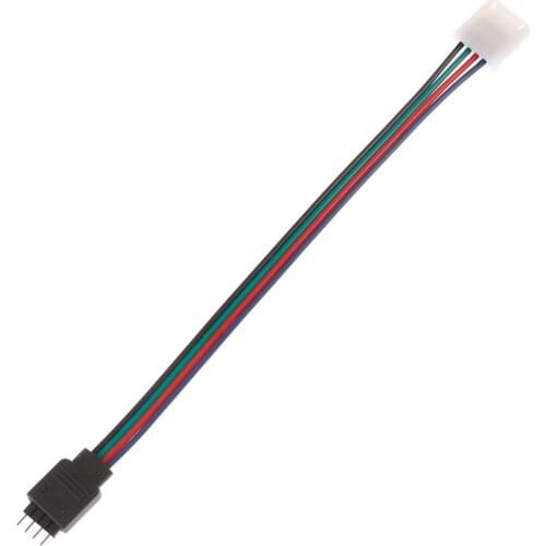 15cm 5050 RGB 4 Pin LED Strip Light Connectors Strip To Power Adaptor 4 Conductor 10mm Wide Connectors New