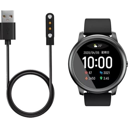 1M Fast Dock Charger Adapter Magnetic USB Charging Cable Cord Wire For Xiaomi Haylou Solar LS05 Sport Smart Watch