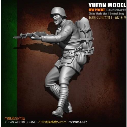 YuFan Model and Sail Original 1/24 World War II National Warrior Resin Soldier YFWW-1857 KNL Hobby