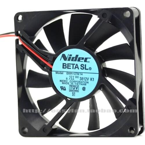 NEW NIDEC D08R-12TM14 8015 DC12V 0.13A 8cm cooling fan