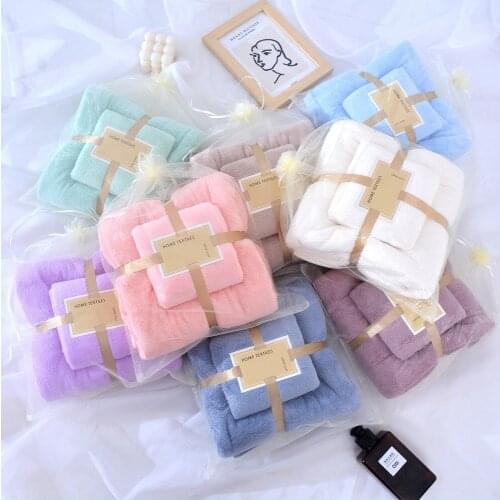 70x140cm 35x75cm 2pcs Luxury Super Large Towel Set High Absorbent Soft Bath Towel + Face Towels Bath Towels for Adults Cotton