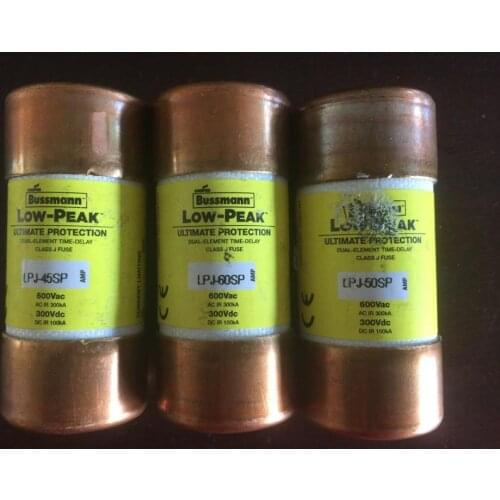 Fuses: LPJ-1-1/10SP 1.1A 600VAC LPJ-1-1/4SP 1-1/2SP 3-1/2SP 17-1/2SP