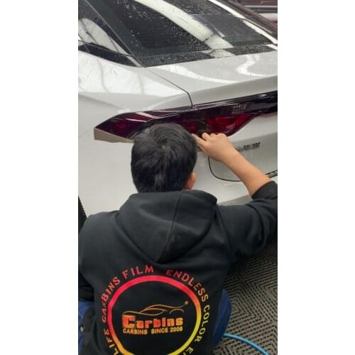 60cmx10m 23.62inches Width OEM Self-healing PPF Headlight film Smoke Black Car Lamp Tint Film