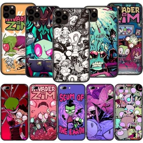 Lavaza K66 Invader Zim Silicone Soft Case for iPhone 12 Mini 11 Pro XS Max XR X 8 7 6 6S Plus 5 5S SE 2020