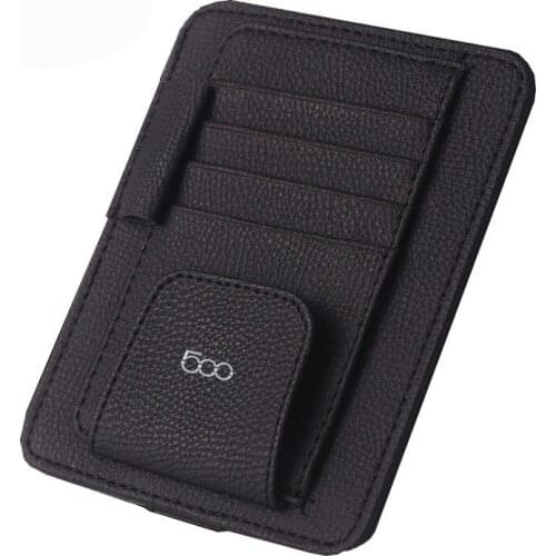 New Fashion Eye Glasses Card Bill Pen Holder Clip Sun Visor Sunglasses Credit Card Cover With 500 Logo Free Shipping