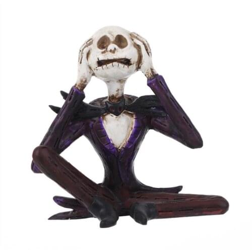 Halloween scary skull sculpture,Doll Haunted House Escape Horror Props Decorations,Human Head Resin Replica Medical Model,Crafts