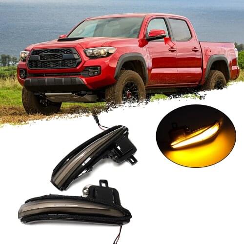 For Toyota Tacoma 2016 2017 2018 2019 2020 2021 LED Dynamic Turn Signal Light Sequential Rear View Side Mirror Lamp Blinker