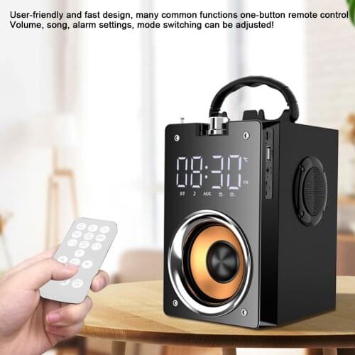 Ultra-bass Bluetooth portable speakers, 3D stereo high-power speakers, music center, auxiliary TF support, FM radio, outdoor par