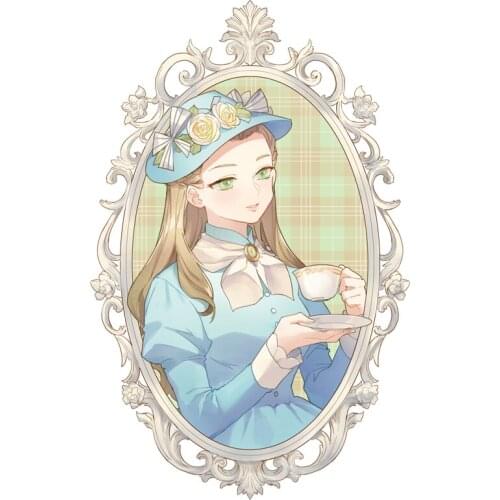 Fairy Girls In Magic Mirror Washi Tapes Bullet Journal Masking Tape Adhesive Tape DIY Scrapbooking Washi Stickers