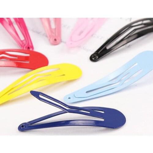 5Pcs/Set 2 Inch Girl Clips Snap Hair Clips No Slip Metal Hair Clip Barrettes for Baby Girls Toddlers Kids Women Accessories 2