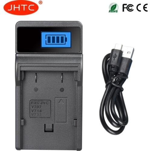 JHTC Battery Charger BN-VF707U BN VF707 BNVF707 For JVC GZ-D240 GR-X5 MG77 MG505 Charger For liion Battery BN VF707
