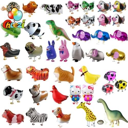 1pcs Animal Ballons Cartoon Figure Ballons Birthday Party Decorations Kids Ocean Fish Balls helium walking Baby Shower Animal