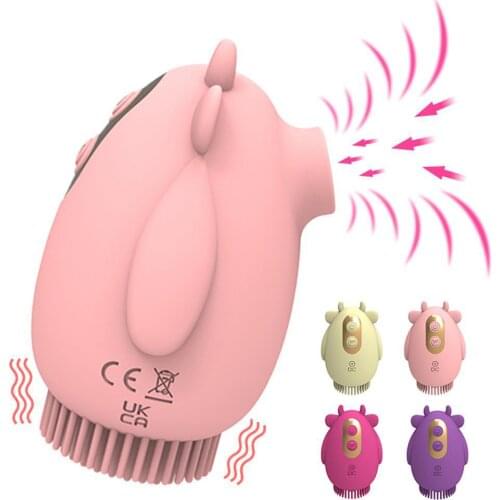 Oral Sucker Vibrators For Women Couples 2 In 1 Nipple Massager Clitoris Stimulator Sucking Vibrator Female Masturbation Sex Toy