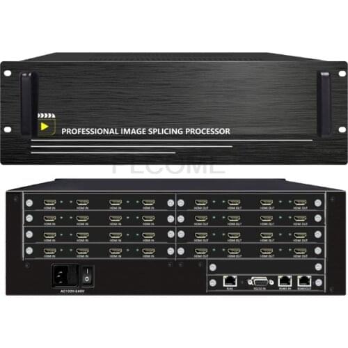 Professional Image Splicing Processor Splicer HDMI DVI VGA AV 1080P Multi-screen Seamless Matrix Switcher PIP TV RS232 Ethernet