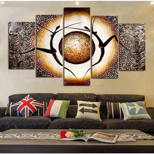 5PCS Postmodern Wall Painting Abstract Dancer Living Room Wall Painting Simple Bedroom Bedside Decorative Painting Canvas Poster