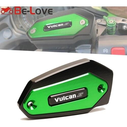 With Logo VULCANS For KAWASAKI Vulcan S 650 VN650 EN650 2015-2017 Motorcycle CNC Front Brake Reservoir Fluid Tank Oil Cup Cover