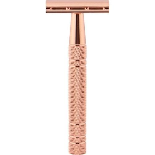Double Edge Safety Razor For Women Metal Classic Wet Shaving Metal Unisex Manual Shaver Fits Standard Blade