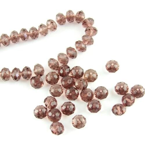 Shining Amethyst Color 1450pcs Rondelle Faceted Crystal Glass Beads Loose Spacer Beads for Jewelry Making