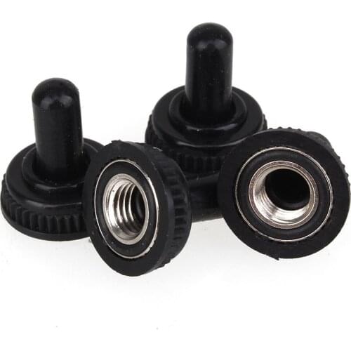 Black Mini Toggle Switch Rubber Resistance Boot Cover Cap 6mm Waterproof Lid Lot Pack of 50