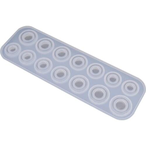 DIY Translucent Rings Pendant Jewelry Making Mold 7 Different Size