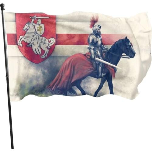 Belarus white knight pagonya flag 3x5ft/90x150cm Custom flags