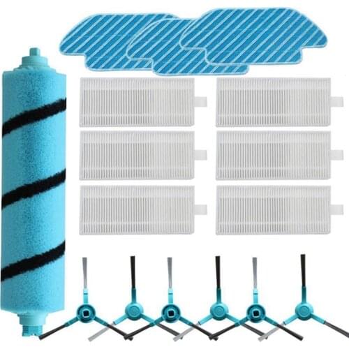 HOT！-Replacement Roller Brush Side Brush Mop for Cecotec Conga 4090 Vacuum Cleaner Robot Sweeper Conga 4090 Refills Parts