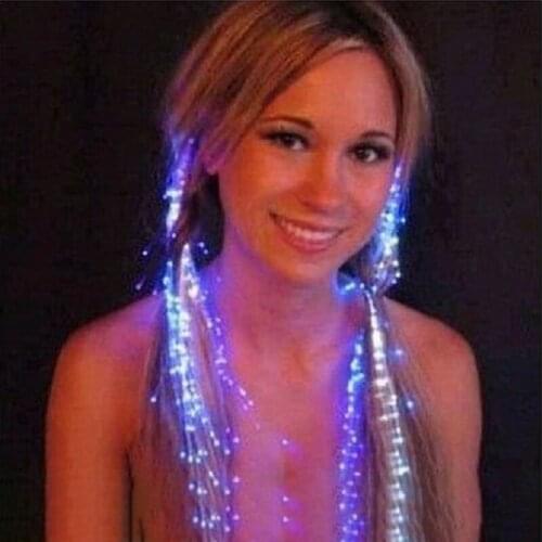 Colorful glowing braided birthday party bar prom concert LED tiara