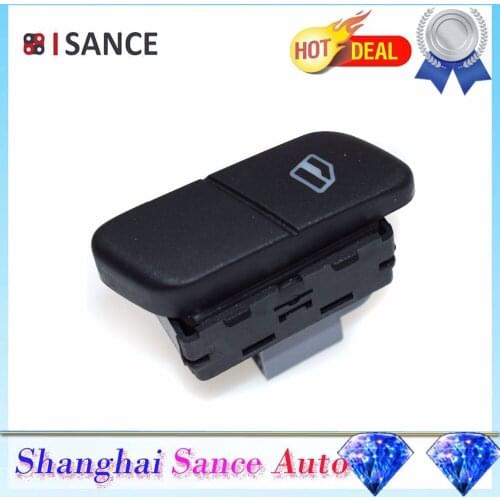 ISANCE Left Power Window Switch Button 6Q0959855 For VW Polo 9N Fox 5Z1 5Z3 Derby 9A4 2001 2002 2003 2004 2005 2006 2007-2009