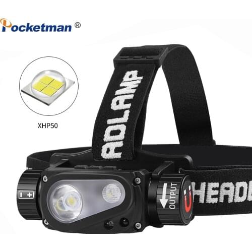 30000LM Powerful Headlamp Motion Sensor Headlight USB Rechargeable Head Lamp Outdoor Fishing Headlight Camping Running Light
