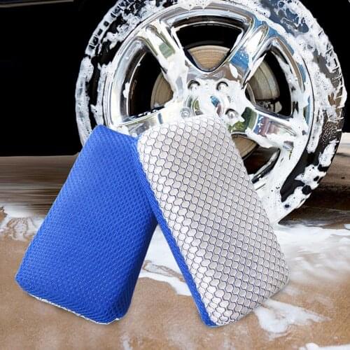 Large Size Car Soft Wash Sponge Cleaning Pad Thick Honeycomb Shaped Sponge Block Cleaning Cloth Wiper Car Wash Cleaning Tool