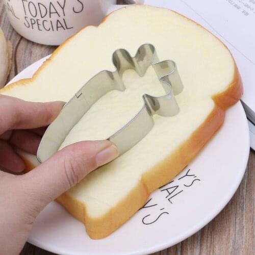 Easter Carrot Stainless Steel Cookie Cutter Biscuit Pastry Cake Decor Baking Fondant DIY Mold Tools