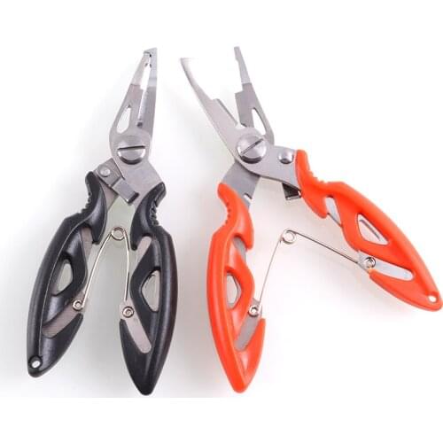Fishing Plier+Oxford bag Scissor Braid Line Lure Cutter Hook Remover Tackle Tool Cutting Fish Use Tongs Scissors Fishing Pliers