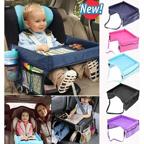 4 Colors Waterproof table Car Seat Tray Storage Kids Toys Infant Stroller Holder for Children