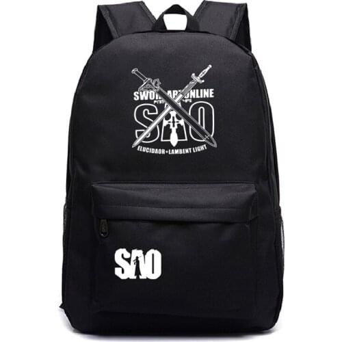 Beautiful Sword Art Online Bags Men Women Boys Girls Backpack Fashion New Pattern Laptop Rucksack Beautiful Knapsack for Teens