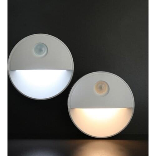 Self-stick Night Light, Warm White / White LED, Motion Sensor, Closet Light, Wall Hanging Light for Bedroom, Bathroom, Kitchen