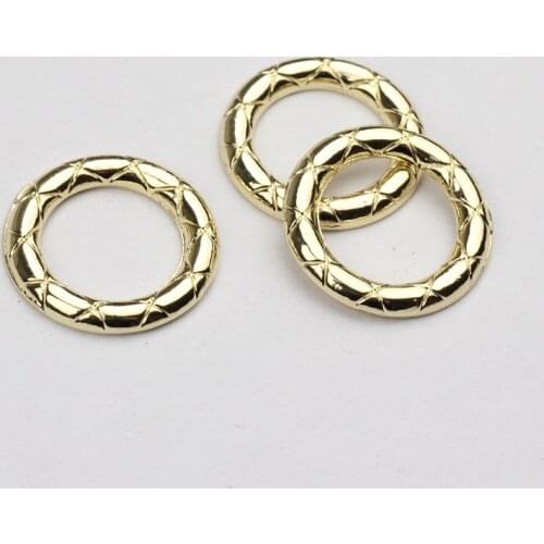 10pcs/lot Zinc Alloy Golden Round Circle Jump Ring Charms Connector For DIY Jewelry Making Finding Accessories