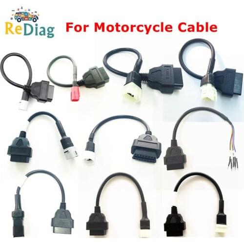 OBD2 Connector Cable for Motorcycle For YAMAHA 3pin 4pin For Ducati/SUZUKI/Kawasaki 6pin For HONDA/Delphi 4 PIN 6 PIN