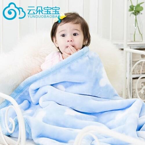 Baby Blanket Super Thickened Double Layer Raschel Infant Swaddle Envelope Stroller Wrap For Newborn Baby Bedding Blankets