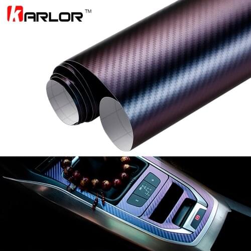 10*100cm Chameleon 3D Carbon Fiber Vinyl Film Wrap Foil Auto Car Truck Body Decoration Sticker Decal Motorcycle Car Styling